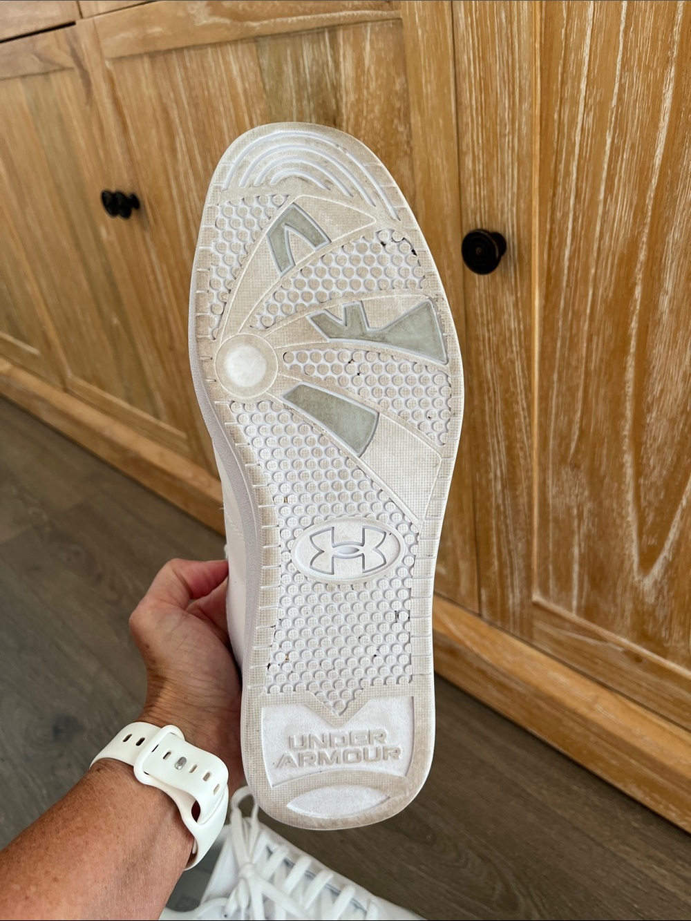 Underarmour Classic Men's ST Court White Leather Sneakers - Clean Casual Style - Picture 7 of 9